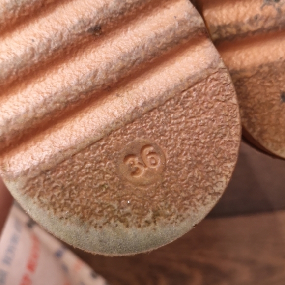 Woven leather platform sandals with leather insole - Picture 7 of 15